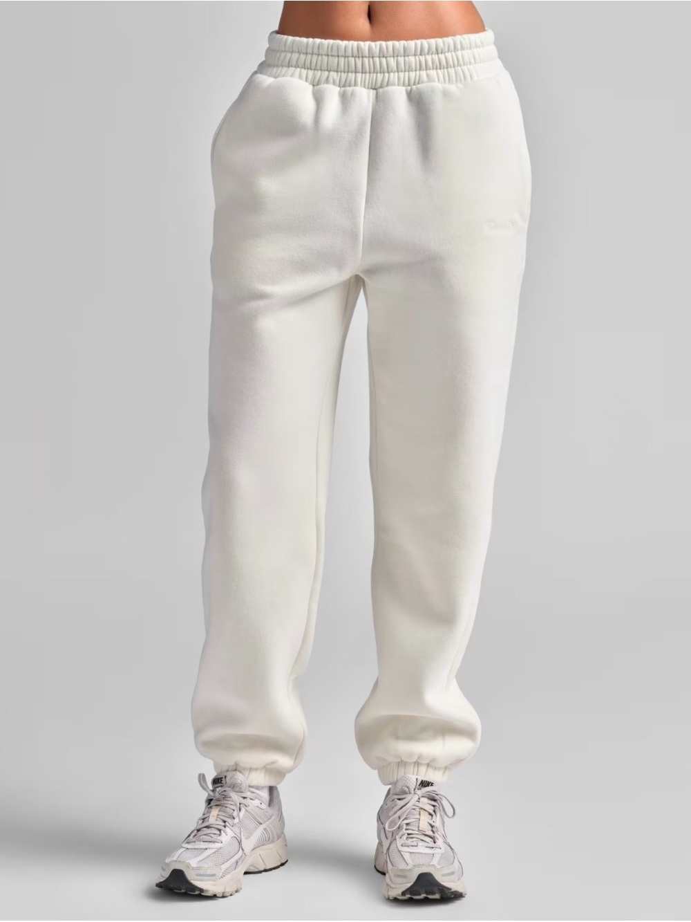 Women's Cream Jogger Sweatpants - Unbranded